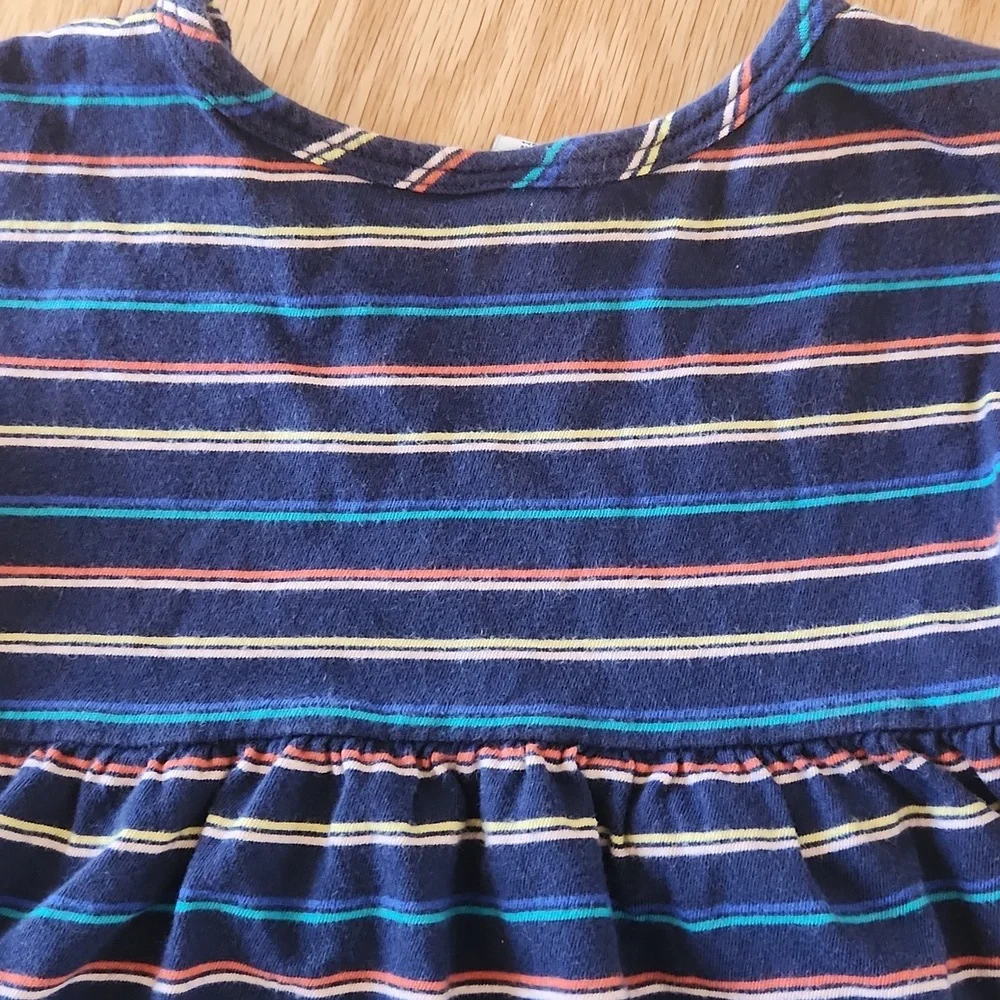 Old Navy Striped Multicolor Baby Dress 12-18 Months